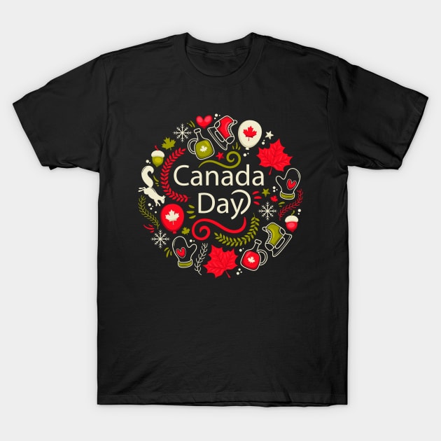 Canada Day T-Shirt by Mako Design 